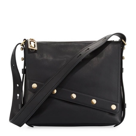 Marc Jacobs Downtown Studded Black Leather Crossbody Bag - Picture 5 of 15